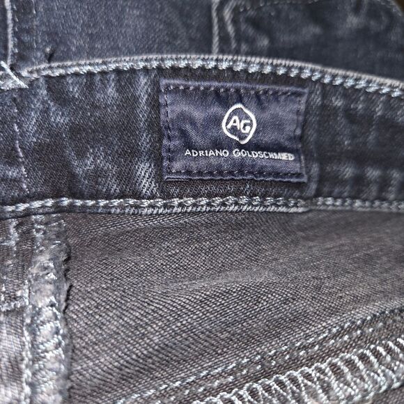 Ag Adriano Goldschmied The Prima Cigarette Skinny Dark Blue Denim Jeans Size 28 - Picture 6 of 7